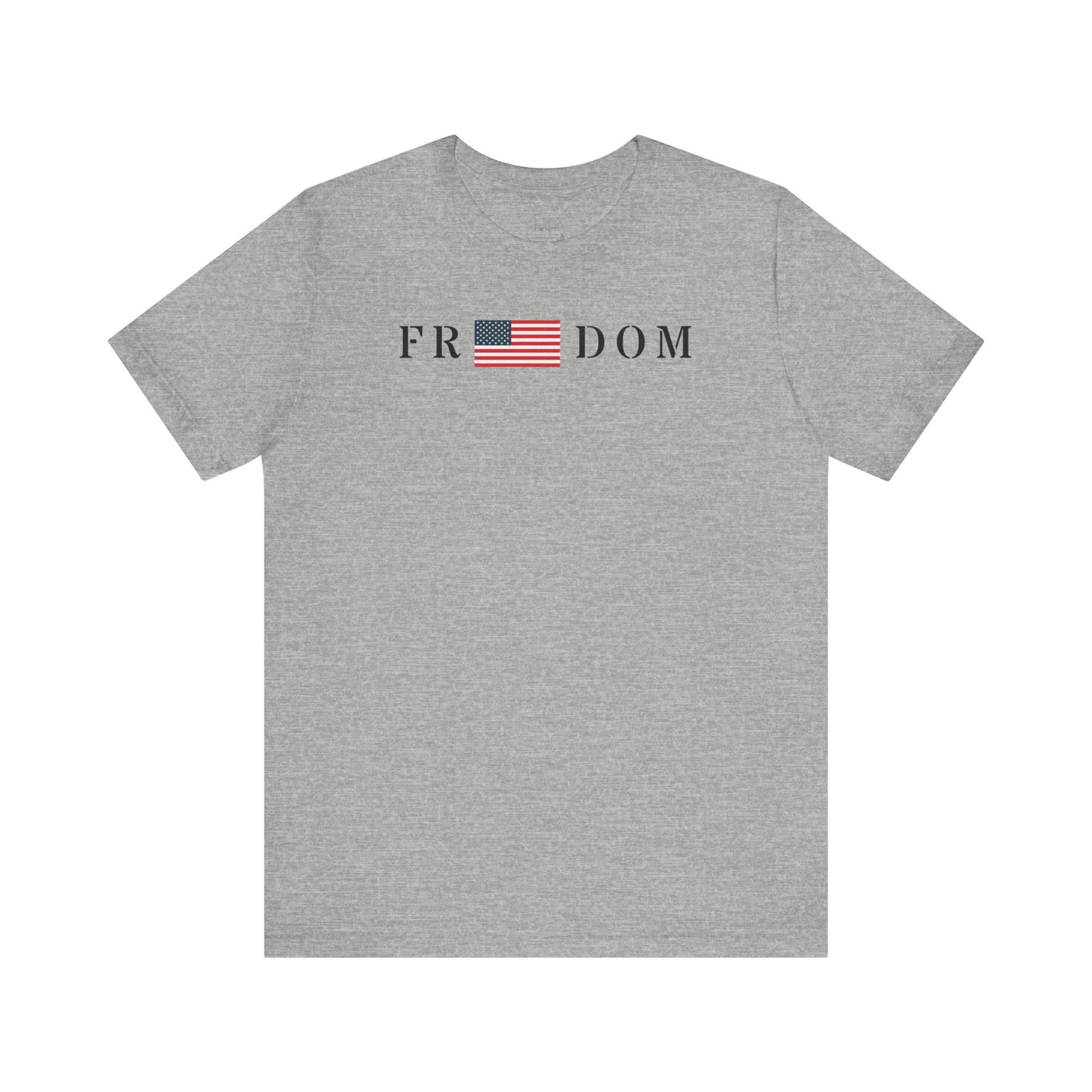 Freedom Flag Unisex Tee (White)| Patriotic Shirt for Independence Day, 4th of July, Family Gatherings, Casual Wear, Gifts