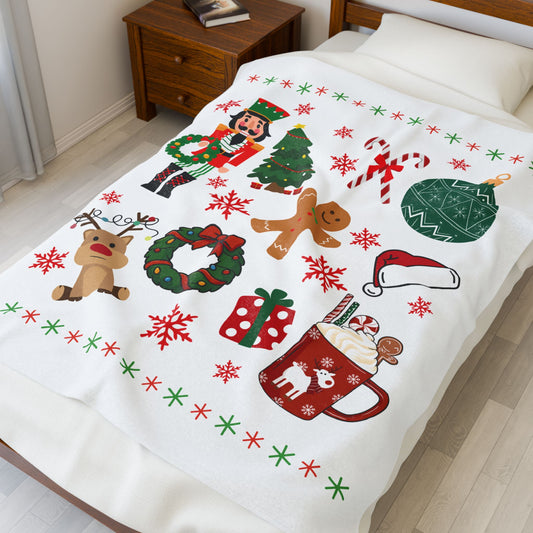 Cozy Holiday Blanket (V2), Warm Throw for Christmas Decor, Festive Gift for Winter Celebrations, Soft Blanket for