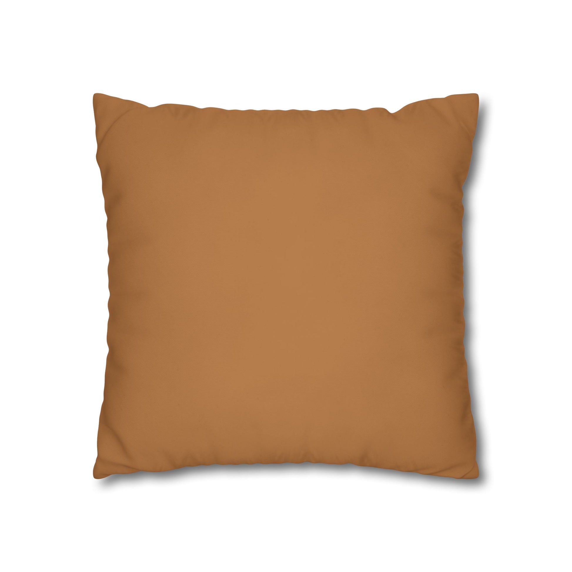 Brown pillow on a white background