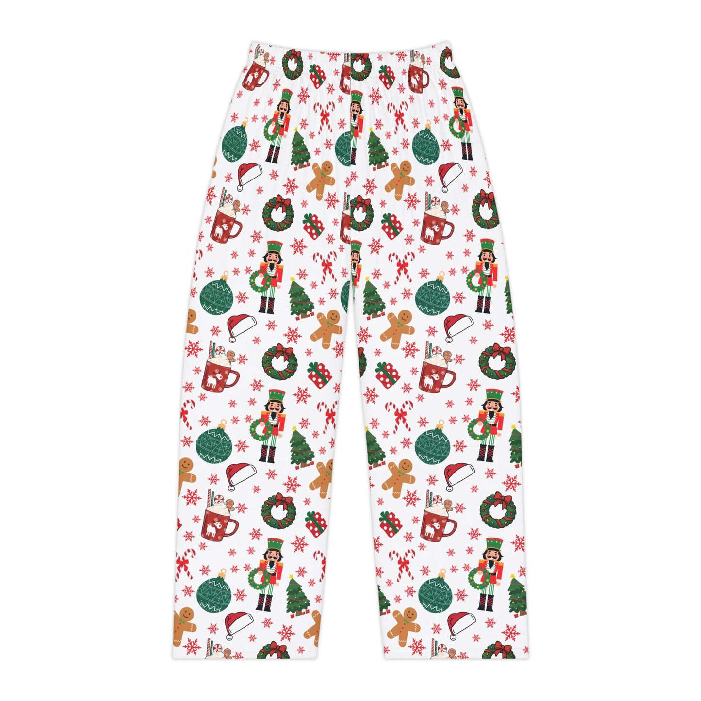 Christmas Holiday Women’s Pajama Pants (WHITE) – Cozy Festive Print
