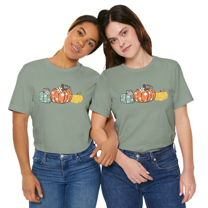 Pumpkin Patch Tee (DARK GREY HEATHER) - Fall Vibes, Halloween Shirt, Autumn Fashion, Unisex Tee, Seasonal Apparel