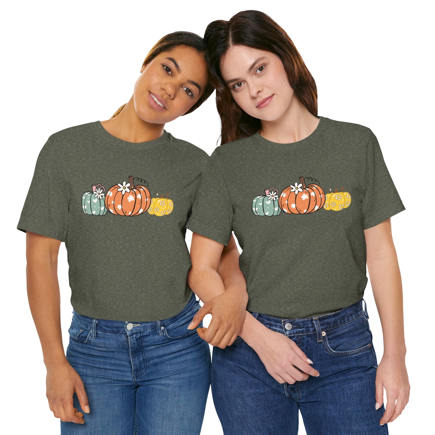 Pumpkin Patch Tee (DARK GREY HEATHER) - Fall Vibes, Halloween Shirt, Autumn Fashion, Unisex Tee, Seasonal Apparel