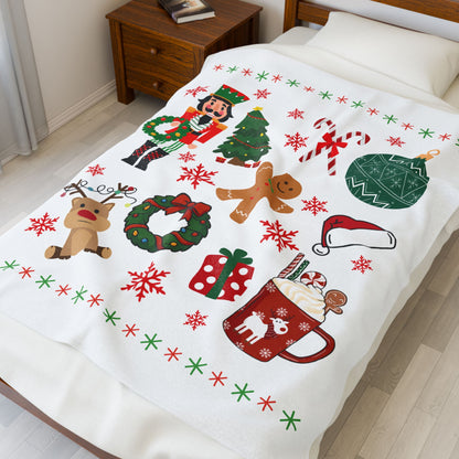 Cozy Holiday Blanket (V2), Warm Throw for Christmas Decor, Festive Gift for Winter Celebrations, Soft Blanket for