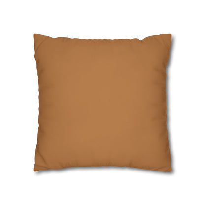 Brown pillow on a white background