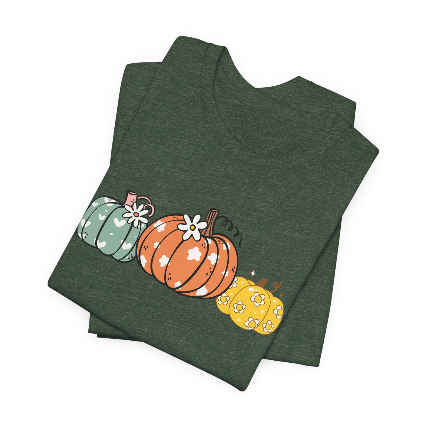 Pumpkin Patch Tee (DARK GREY HEATHER) - Fall Vibes, Halloween Shirt, Autumn Fashion, Unisex Tee, Seasonal Apparel