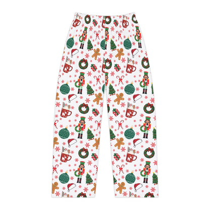 Christmas Holiday Women’s Pajama Pants (WHITE) – Cozy Festive Print